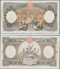 1000 LIRE REPUBBLICHE MARINARE 19/8/1940 - CAPRANESI "RARA"