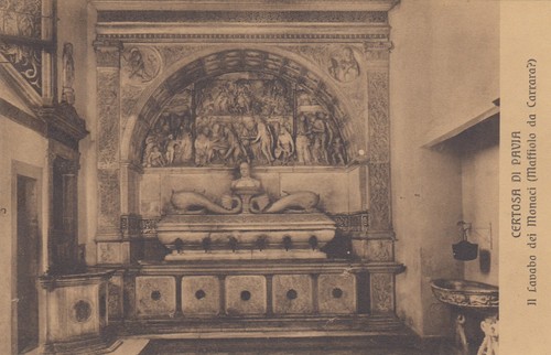 Cartolina certosa di pavia - cartolina,