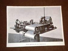 Treni e Ferrovie nel 1908 Tavolo registratore del carro dinamometrico Locomotiva