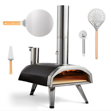 OONI FYRA 12 Forno Portatile per pizza apellet + KIT Pala per pizza + Taglierina