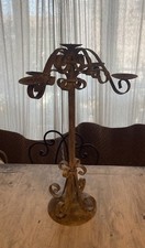 Vecchio Candelabro in ferro battuto