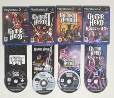 Guitar Hero, II, III Legends of Rock, Rocks the 80s Bundle - PS2 - PAL - TESTATO
