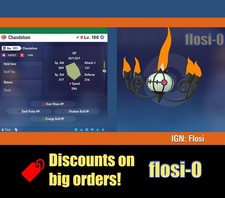 6IV Shiny Chandelure Pokemon