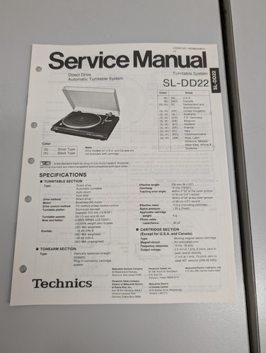 Technics dd22 sistema - sl-dd22,