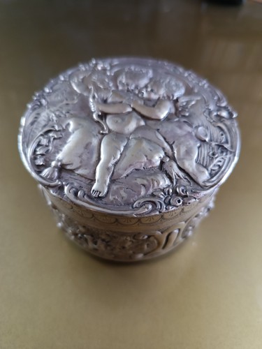 Antica scatola argento xix - argento,