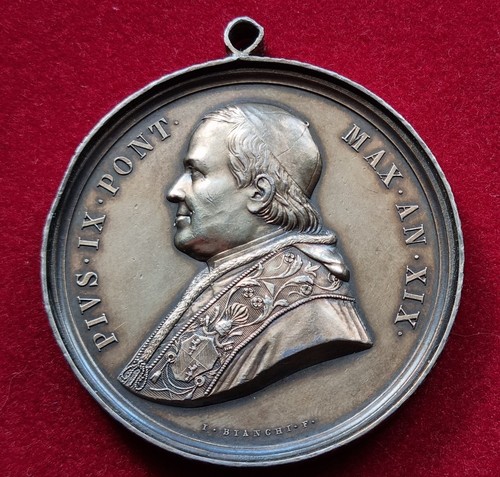 Medaglia stato pontificio - pontificio, 1864