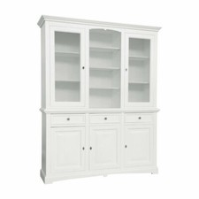 CRISTALLIERA  BIANCA CREDENZA MADIA DISPENSA SOGGIORNO CUCINA  