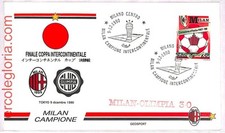 ai3977 - Italia - STORIA POSTALE - Copertina - CALCIO - 1990 Calcio GRANDE MILANO!