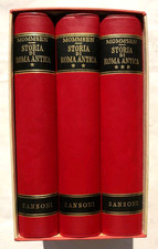 Theodor Mommsen Storia di Roma antica Sansoni 1963 tre volumi filologia latina