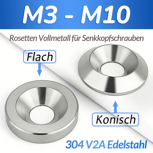 Rosette viti acciaio - rosette, v2a
