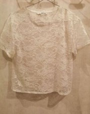 Blouse blanche dentelle