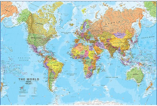 Mappa del mondo - mappa,