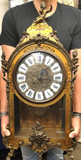 Antico orologio da camino orologio da tavolo gigante Boulle orologio Francia
