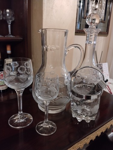 Set vetro inciso decanter - set,