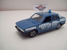 Alfa Romeo Giulietta "POLIZIA, Blu/Bianco, 1977, Mebetoys (Made in Italy) 1:43