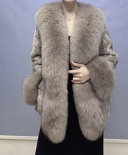 Vera pelliccia visone e volpe donna vari colori e taglia