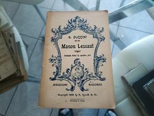 LIBRETTO OPERA MANON LESCAUT -