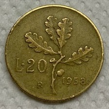 🇮🇹 Moneta 20 Lire 1958