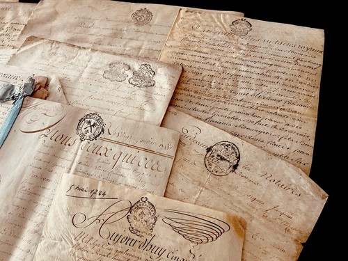 Vellum manuscript from - 1700s,