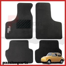 TAPPETI FIAT 500 EPOCA 500L IN MOQUETTE CON RICAMO SAGOMATI SU MISURA KIT 4 PZ