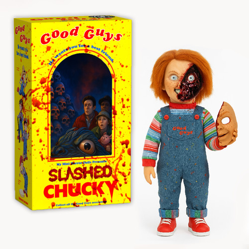 Slashed chucky action figure - action,
