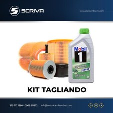 KIT TAGLIANDO 6 LT OLIO MOBIL 5W30+4 FILTRI Mercedes Classe C W203 220 CDI 150CV