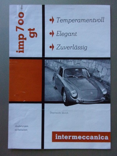 Intermeccanica puch imp 700 - puch, gt