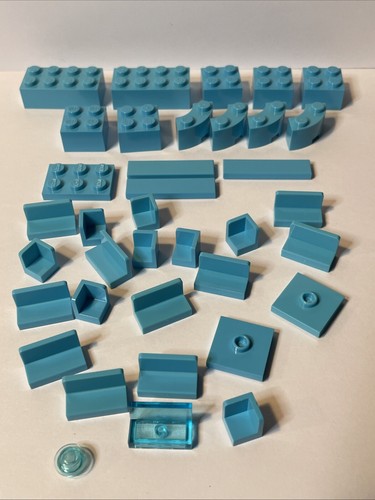Lego pezzi blu assortiti 2x2