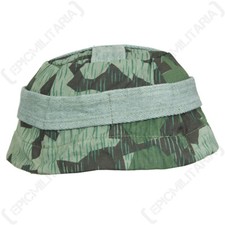 WW2 German Reenactment M38 Paratrooper Summer Camo Helmet Cover - Reproduction