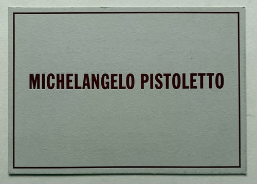 Michelangelo pistoletto - michelangelo,