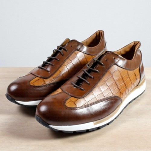 Sneaker uomo maury marrone - uomo, in