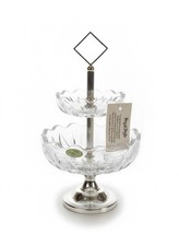 Mini Alzatina Regal Style 2 Piani Cristallo Argento 1000 H 19cm Pasticceria NIB