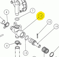 CORPO RUBINETTO A TRE VIE PER