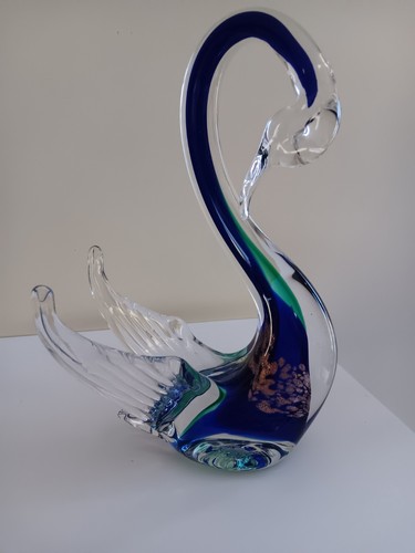 Cigno vetro murano art glass - cigno,