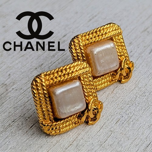 Orecchini chanel vintage tono - orecchini,