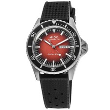 Nuovo Orologio Uomo Mido Ocean Star Tribute Quadrante Rosso Sfumato M026.830.17.421.00