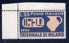 ITALIA REPUBBLICA - 1951 - Falso per posta - 55 lire Triennale Milano - Nuovo