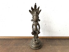 antica Scultura Africana statuina In Ottone
