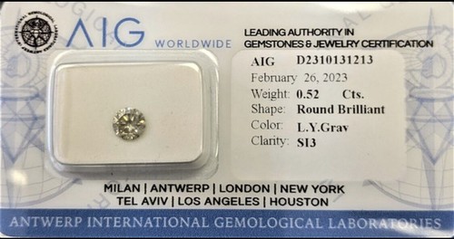 Diamante naturale l yg - 0.52, ct
