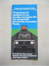 BROCHURE VINTAGE "FIAT PANDA" II SERIE - 1984 - RARA - IN OTTIME CONDIZIONI!