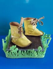 "EFFE" stivali per Bambola Fanella, vintage anni 70, colore giallo.