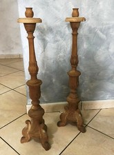Pair antique solid wood - pair, of