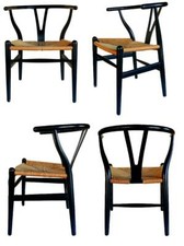 4 sedie ORIGINALI ch24 wishbone chair hans wegner per carl hansen 1950 