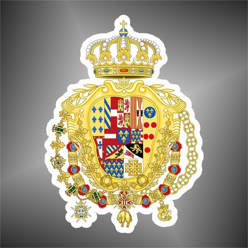 Adesivo stemma borbonico - adesivo,