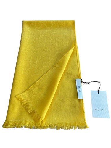 Stola gucci monogramma giallo - monogramma,