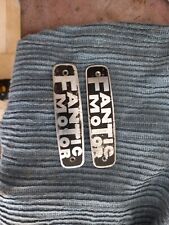 coppia targhette serbatoio in alluminio fantic motor