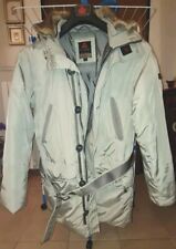 Giaccone Peuterey Giubbotto Uomo Con Vero Piuma D'oca Tg S Con Cappuccio E Cinta