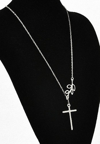 Collana catena sospesa croce - croce, e
