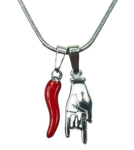 Collana cornicello rosso - cornicello,