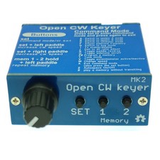CW-Keyer MK2 aperto con alloggiamento in alluminio CW-Keyer MK2 KIT velocità CW9793